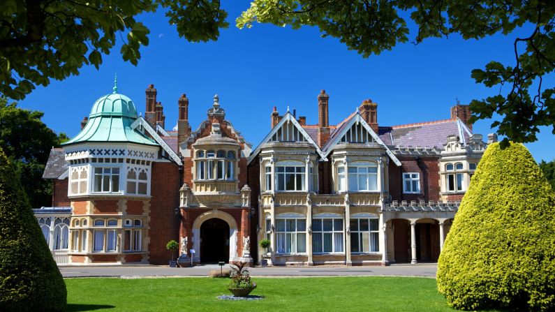 Bletchley Park was the home of Britain's crucial wartime code breaking operations, which Churchill championed.  