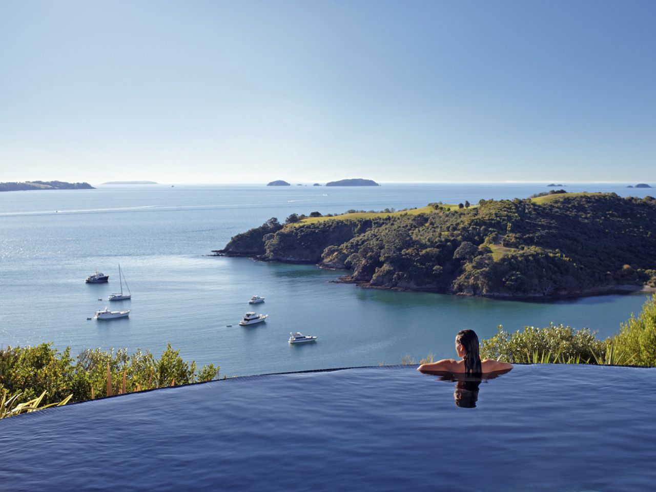 Earlier this year CNN sung the praises of Waiheke's sheltered beaches, emerald bays and boutique wineries in a roundup of <a href="http://edition.cnn.com/2015/02/10/travel/romantic-destinations/">romantic destinations</a>. Delamore Lodge's heated infinity pool has incredible views over Owhaneke Bay. 