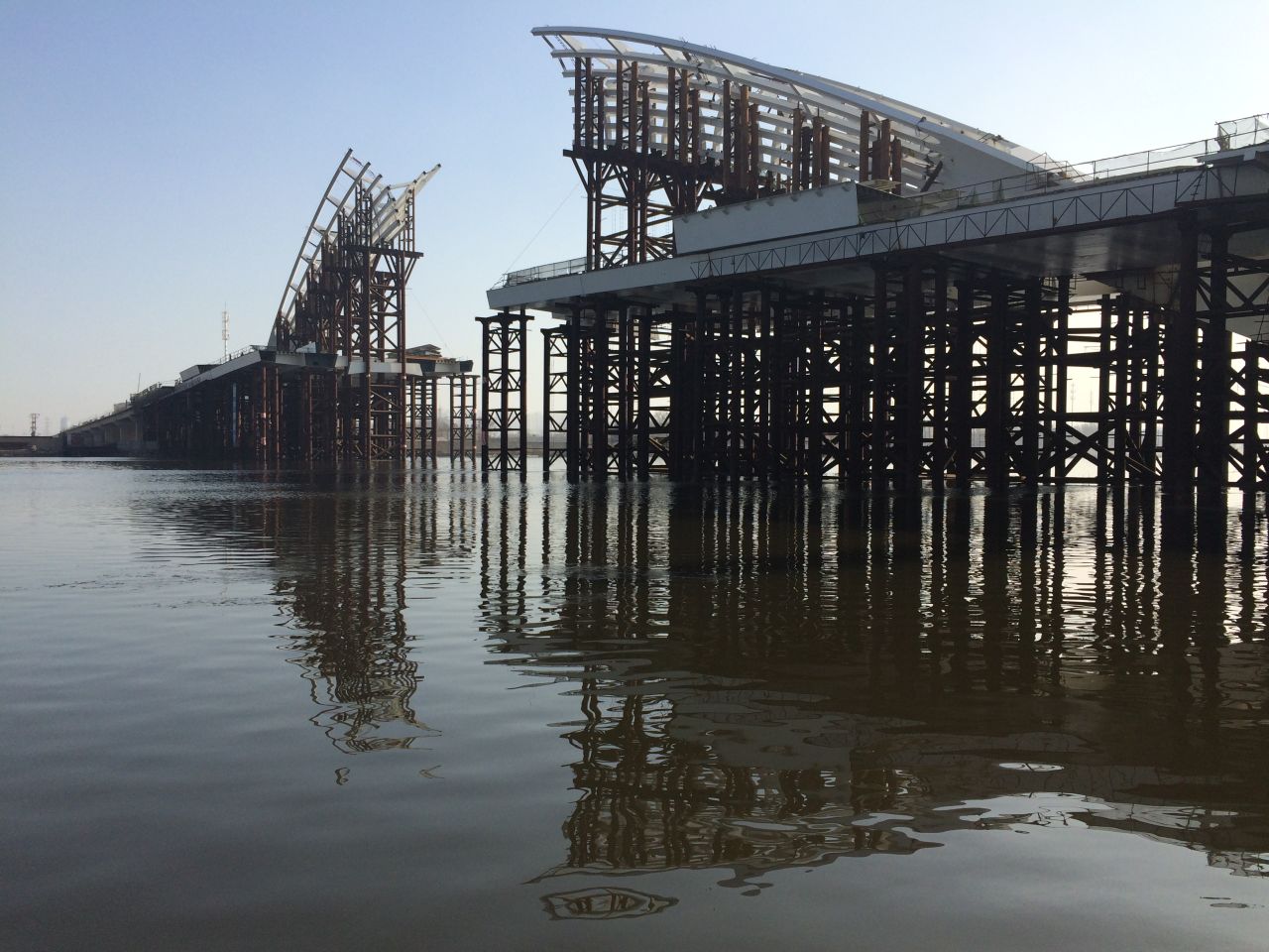 There were few signs of construction visible this week.  Even buildings that look finished stand empty. 