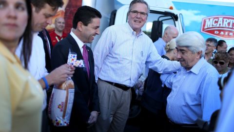 Jeb Bush is poaching old Mitt Romney staffers ahead of a potential 2016 bid, a source tells CNN.