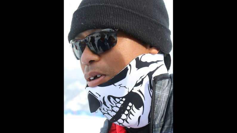 Tiger Woods attends a World Cup skiing event in Cortina d'Ampezzo, Italy to watch his girlfriend, Lindsey Vonn, compete on Monday, January 19. Woods' agent, Mark Steinberg, <a href="index.php?page=&url=http%3A%2F%2Fbleacherreport.com%2Farticles%2F2334847-tiger-woods-disguises-himself-as-a-skelton-to-support-girlfriend-lindsey-vonn" target="_blank" target="_blank">released a statement that said Woods was missing a tooth</a> because he was recently hit in the mouth by a media member's camera. 