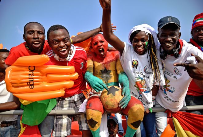 There's a party atmosphere ahead of the Africa Cup of Nations Group C -- the so-called 'Group of Death' -- match between Algeria and South Africa in Mongomo.