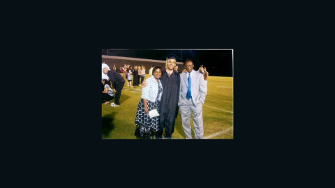 Said Osman attends the high school graduation of his eldest son.
