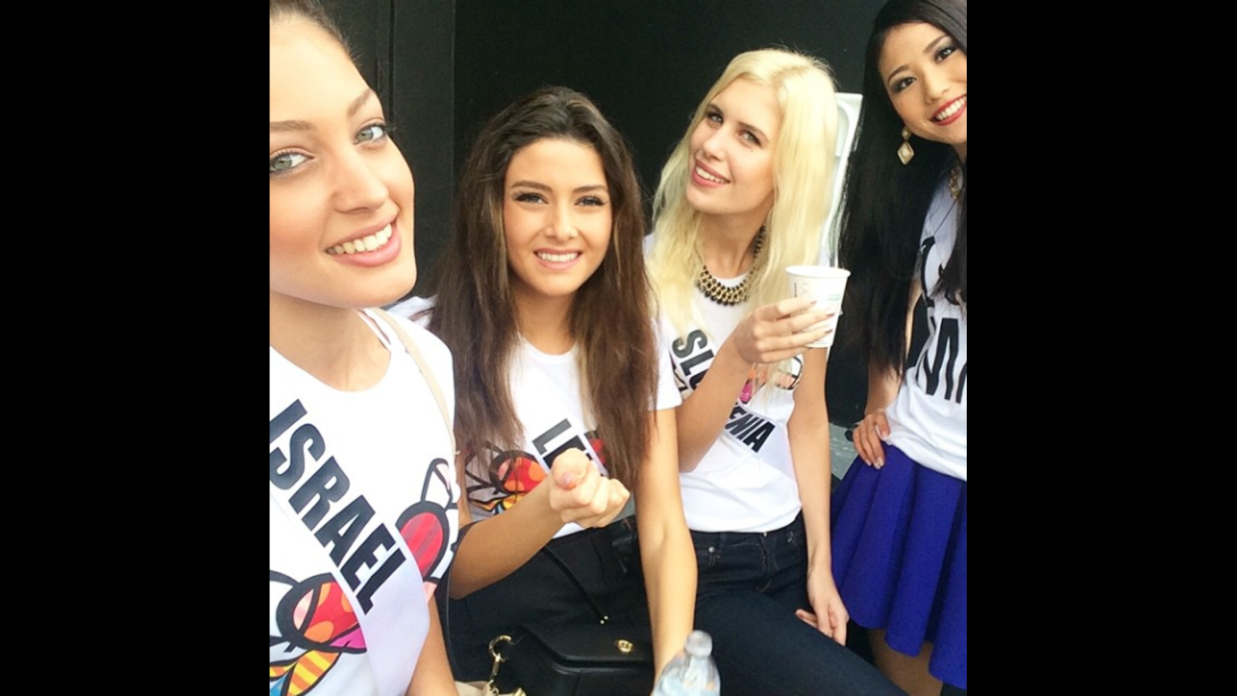 A selfie <a href="http://instagram.com/p/xt0F8yD5YJ/?modal=true" target="_blank" target="_blank">posted to the Instagram account</a> of Miss Israel, Doron Matalon, made headlines this past week because she was next to Miss Lebanon, Saly Greige, at a Miss Universe charity event in Miami. Officially, Israel and Lebanon are still at war, even though there have been no large-scale hostilities on the border since 2006. The image ignited a wide-ranging debate in the comments of the picture, and Greige later distanced herself from it, saying she was posing with Miss Japan and Miss Slovenia when "suddenly Miss Israel jumped in, took a selfie, and put it on her social media." Regarding <a href="http://www.cnn.com/2015/01/18/world/feat-miss-lebanon-miss-israel-picture/" target="_blank">the controversy,</a> Matalon said, "It doesn't surprise me, but it still makes me sad."