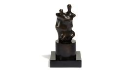 One of the bronze maquettes by British sculptor, Henry Moore.