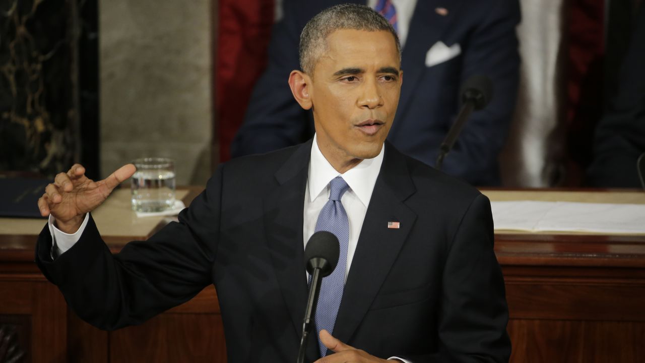 President Barack Obama gives his State of the Union address before a joint session of Congress on Capitol Hill in Washington, Tuesday, Jan. 20, 2015 (AP Photo/J. Scott Applewhite)