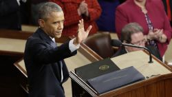 President Barack Obama waves before giving his State of the Union address before a joint session of Congress on Capitol Hill in Washington, Tuesday, Jan. 20, 2015.