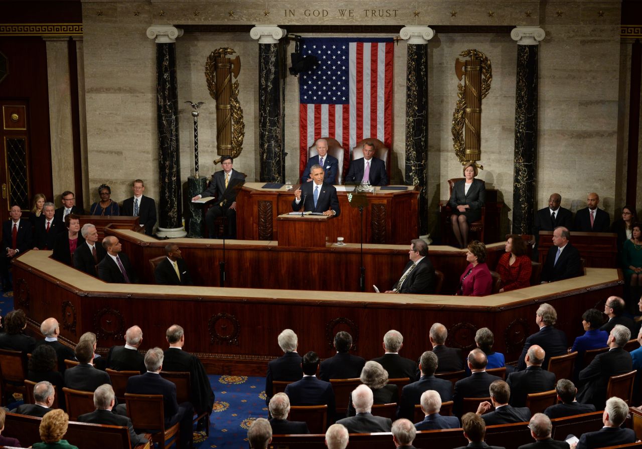 Obama spoke for about an hour.
