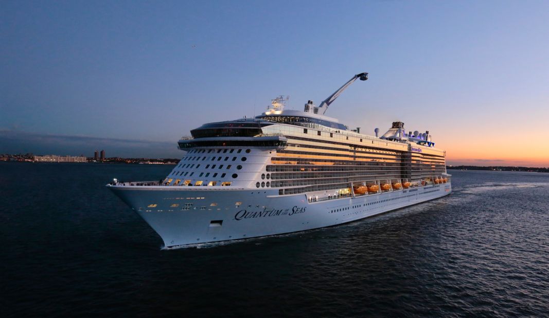 The cruise ship cost a whopping $1 billion to build, can take 4,500 passengers on board and has a top speed of 22 knots (41 km/h).