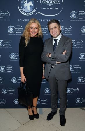 Carol Vorderman and Longines Vice President Mr. Juan-Carlos Capelli mark the occasion in style.