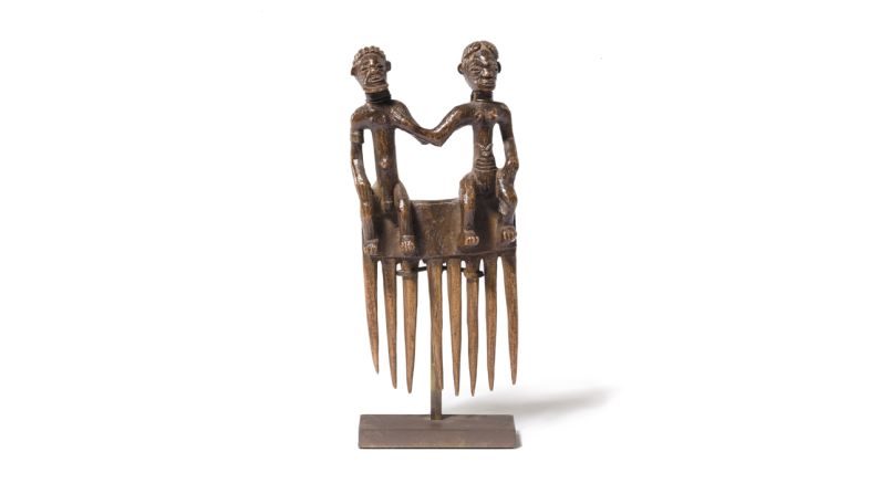 The collection also features a number of tribal pieces. This piece in particular was previously auctioned at Sotheby's in New York in 1984.