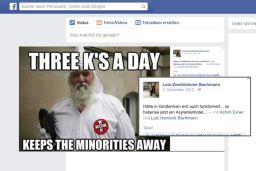 Bachmann also posted a photo of a Ku Klux Klansman.