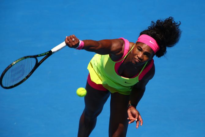 The second set, though, was one-way traffic. Williams served well and eventually cruised 7-5 6-0.
