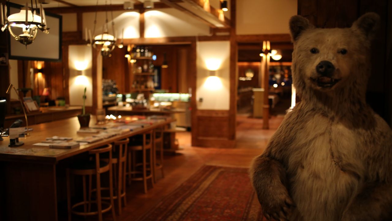 Do you have to tip the bear? Sweden's Fjallnas hotel.