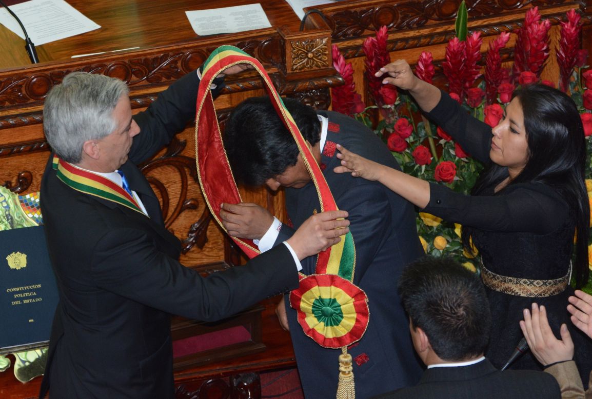 Evo Morales asume tercer mandato presidencial en Bolivia.