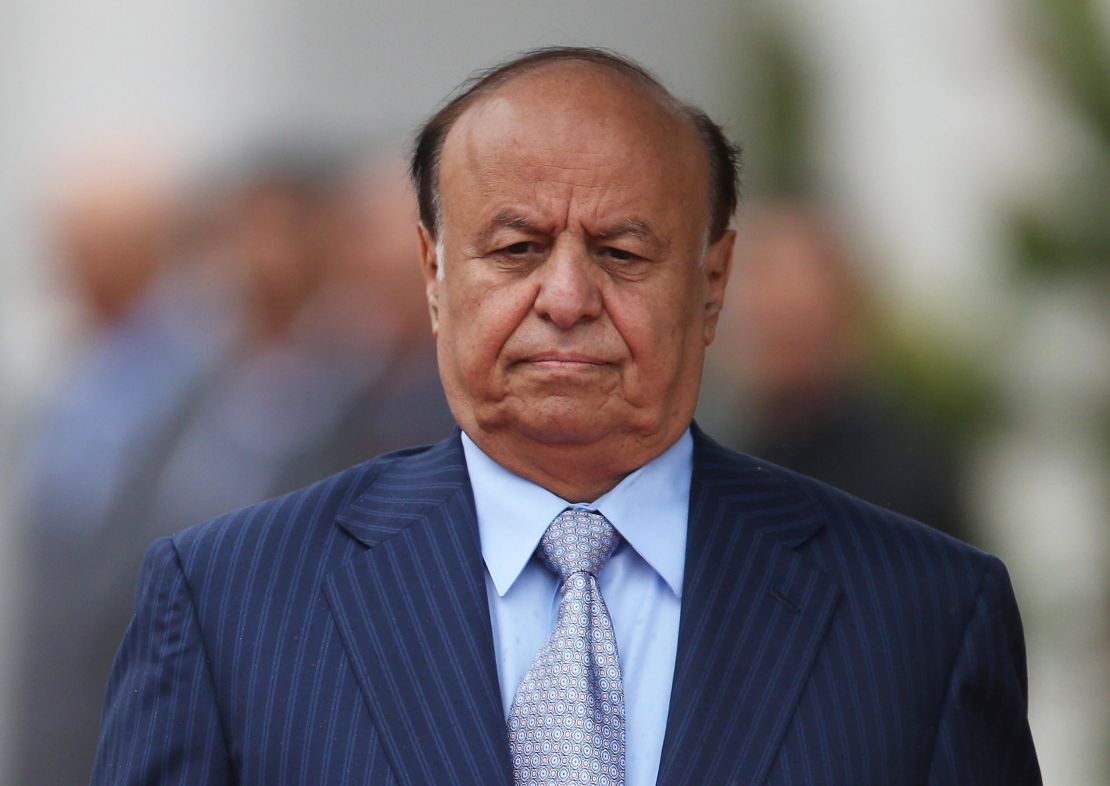 Yemeni President  Abdu Rabu Mansour Hadi, shown in Berlin in 2012, fled to Saudi Arabia after his ouster.