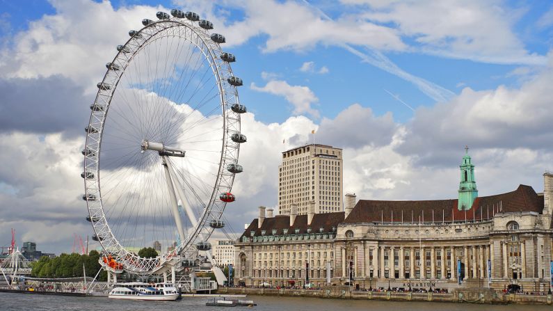 The London Eye is the UK's only top 10 entry. Better hope it's a yes otherwise the 15-minute ride down from the top is going to be awkward.