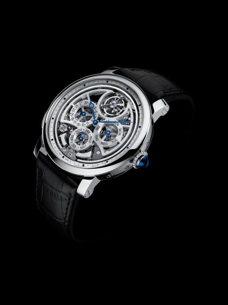 The Rotonde de Cartier Grande Complication watch, <a href="http://www.cartier.co.uk/" target="_blank" target="_blank">Cartier</a>'s most complex watch to date, is made up of 578 components and takes 15 weeks to create. It includes a perpetual calendar, a minute repeater and a flying tourbillon, and only needs to be adjusted once every 100 years. 
