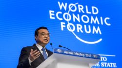 Chinese premiere li keqiang world economic forum