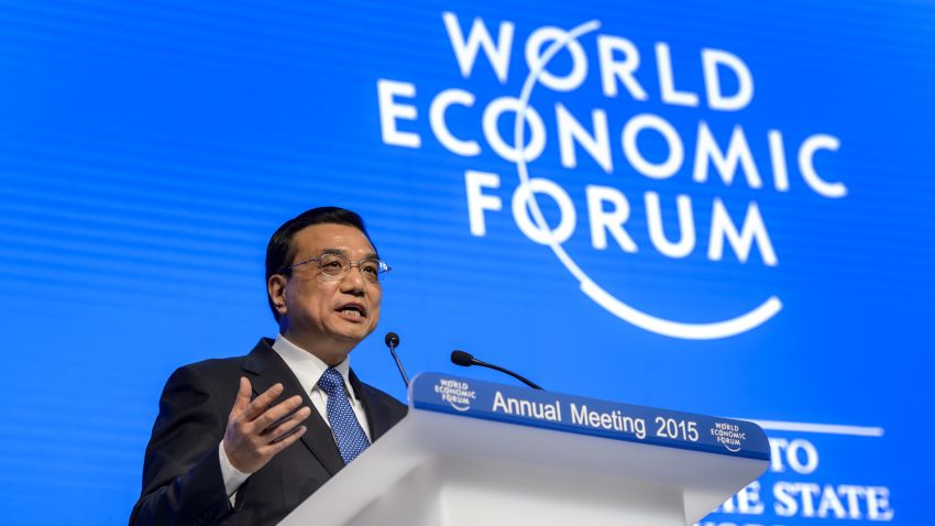 Chinese premiere li keqiang world economic forum