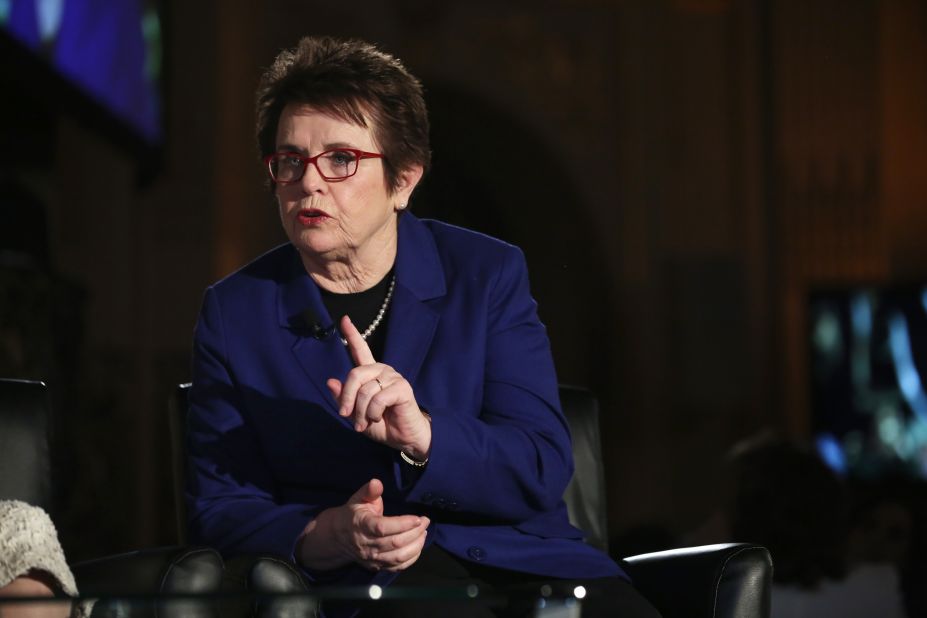 Multiple U.S. grand slam champion and equality advocate, Billie Jean King described the comment as "truly sexist," adding "if you ask the women, you have to ask the guys to twirl as well."  