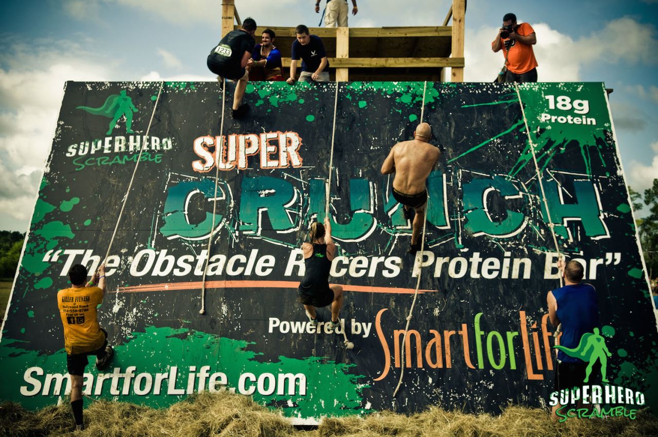 In these races held across the United States, participants tackle 6.5-, 13- or 21-kilometer courses filled with obstacles such as slime, nets and water. 