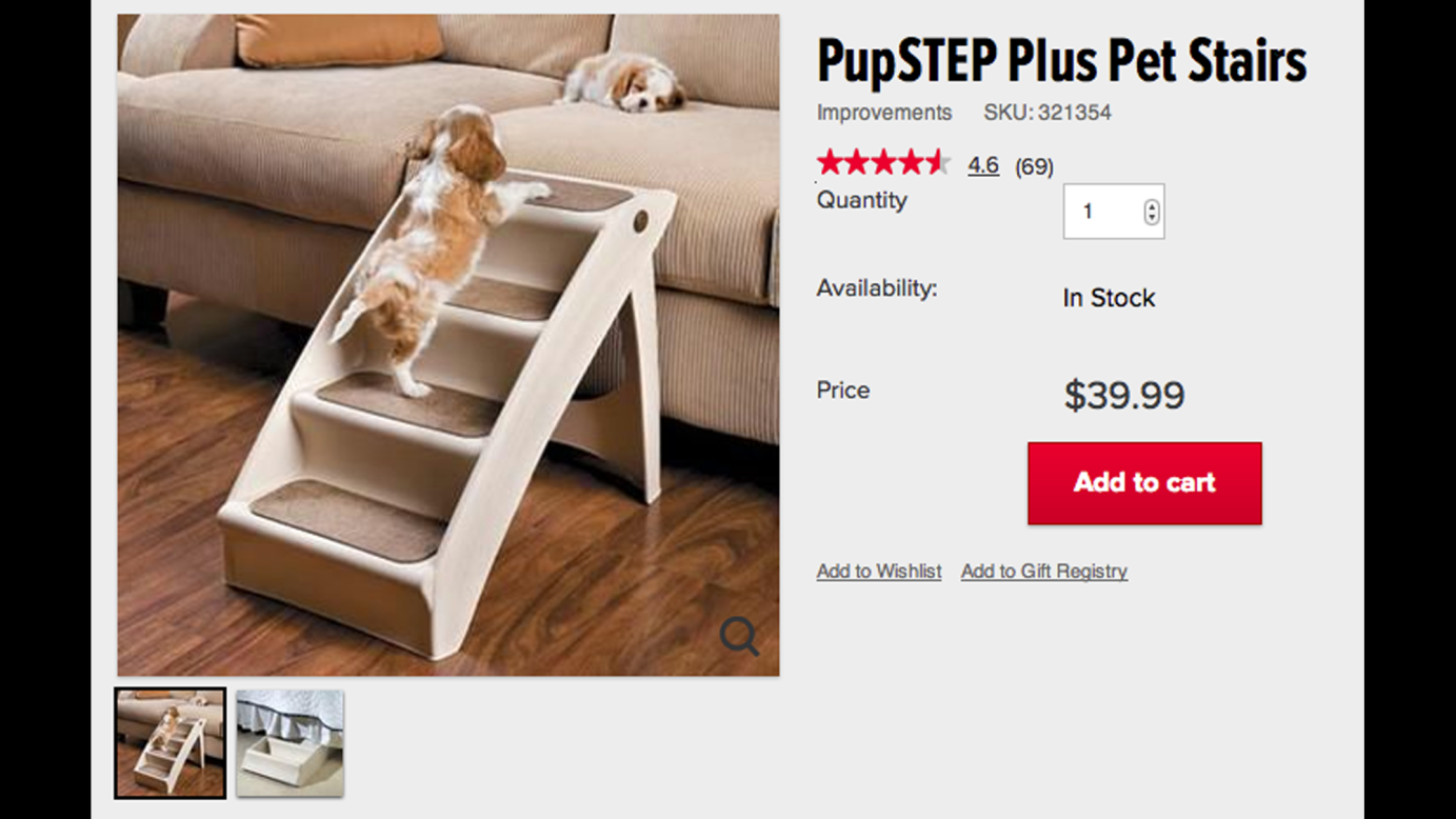 It's a cold-hearted traveler who fails to be charmed by the PupSTEP Plus Pet Stairs. Also good for small kids. 
