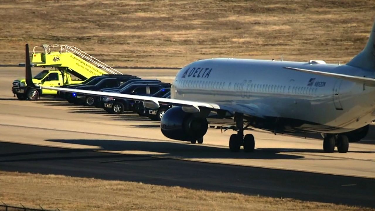 This is Delta Flight 1156, which landed safely in Atlanta on Saturday. 