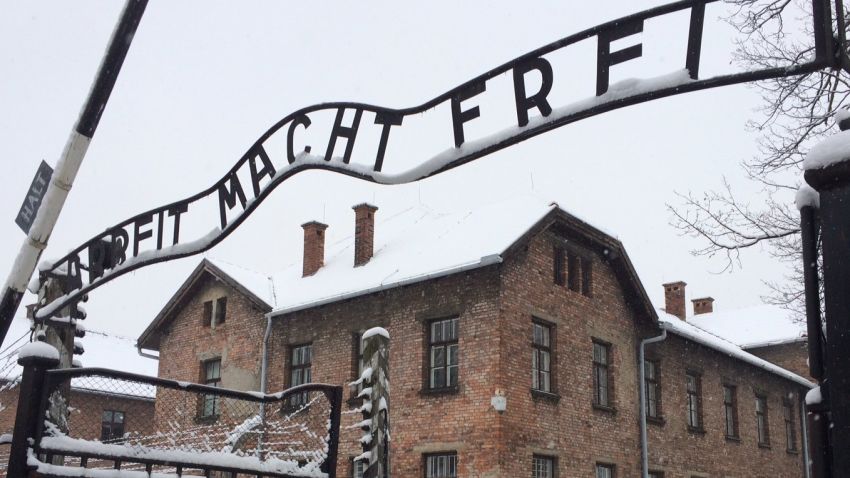 Main Gate, Auschwitz Camp 1
Arbeit Macht Frei - "Work makes you free".