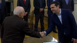 Alexis Tsipras was sworn in as Greek prime minister