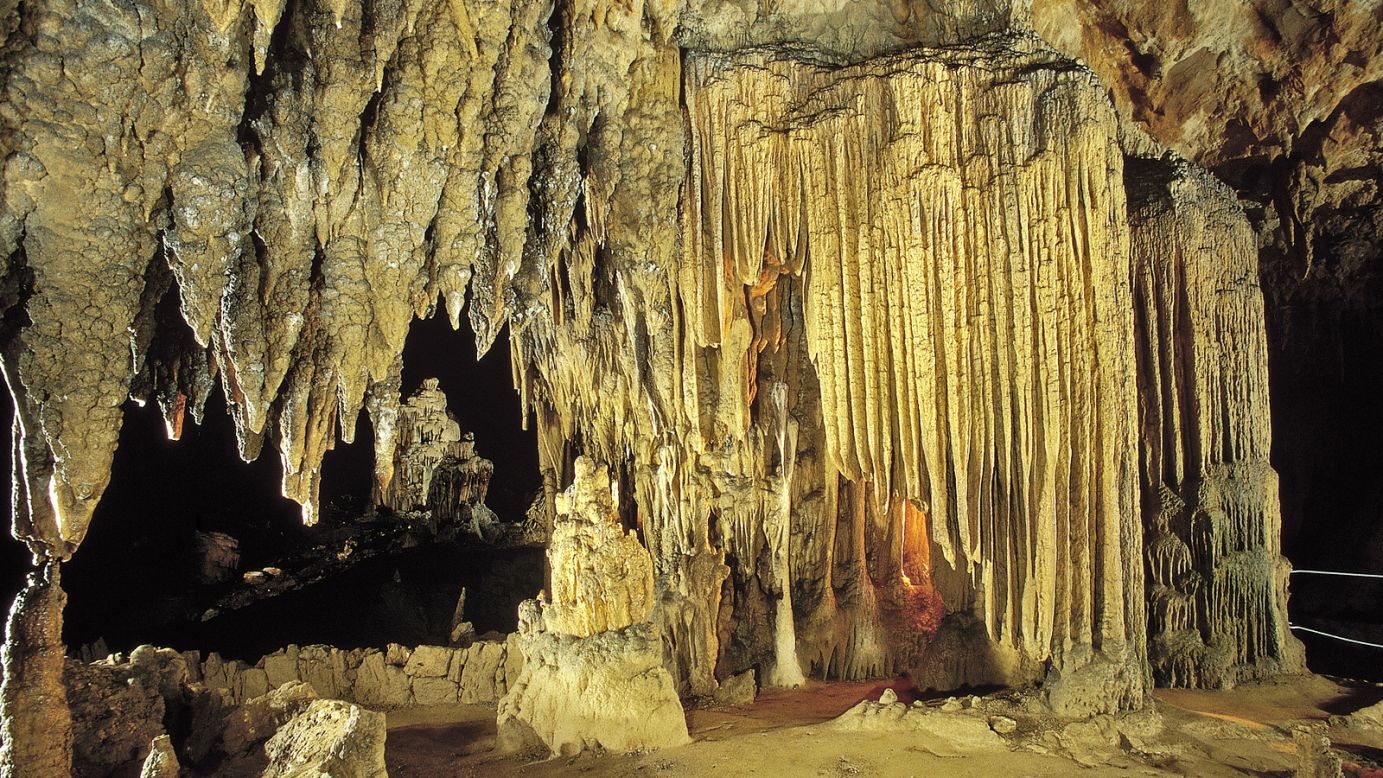 The Skocjan Caves house one of the world's largest known underground river canyons, created by the Reka River. The system of limestone caverns includes four picturesque chasms, which can be up to 150 meters deep and 120 meters wide.