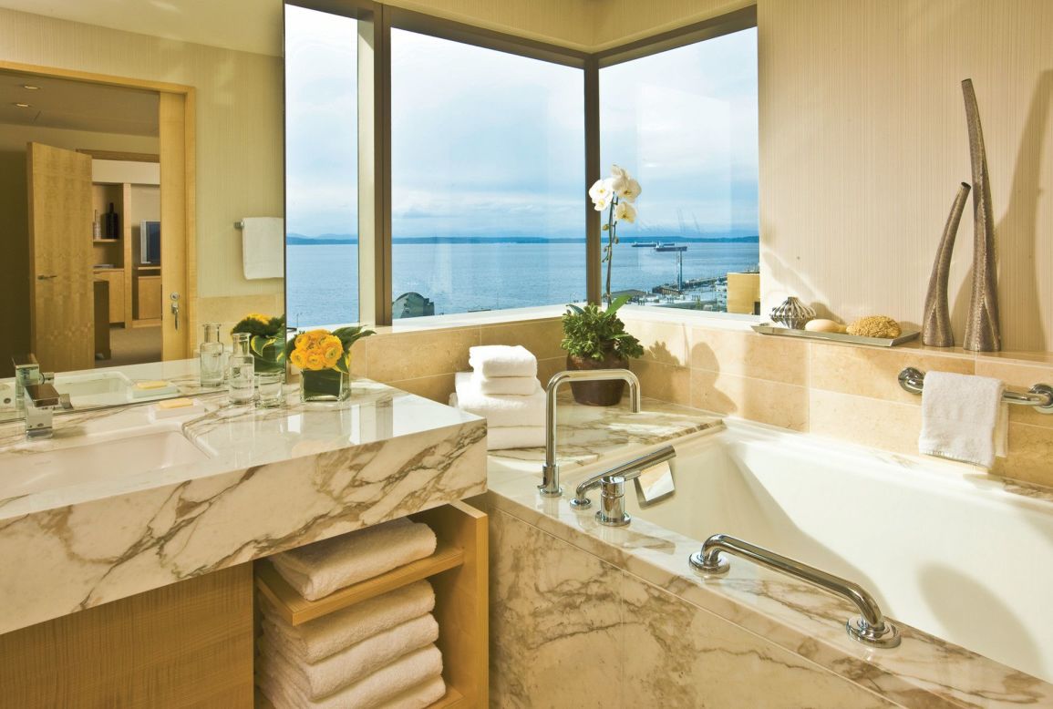 Four Seasons Hotel Seattle is one of two Four Seasons properties on the Top 10 list, and its location can't be beat. It's located in downtown Seattle near the excitement of Pike Place Market. Guests can enjoy spectacular views of Elliott Bay and Puget Sound.