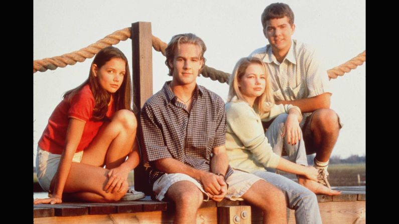 In 1998, a quad of then-unknown teens stepped into roles that would come to define their lives. "Dawson's Creek" lasted for six seasons, but its popularity is still strong 10 years after the series finale. Need proof? Star James Van Der Beek's role on "Don't Trust the B----" <a href="index.php?page=&url=http%3A%2F%2Fwww.cnn.com%2F2013%2F01%2F24%2Fshowbiz%2Ftv%2Fjames-van-der-beek-apartment-23%2Findex.html%3Firef%3Dallsearch" target="_blank">revolved around the fact that he's "Beek from the Creek."</a>  Katie Holmes (far left), Michelle Williams (third from left); and Joshua Jackson (right) haven't done too badly for themselves, either.