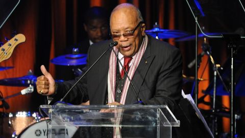 Famed composer and producer Quincy Jones oversaw the song. Jones, now in his 80s, won an album of the year Grammy for 1989's "Back on the Block" and was inducted into the Rock and Roll Hall of Fame in 2013. There's even a Los Angeles elementary school named for him.