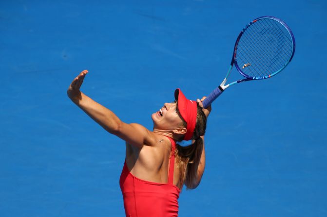 Sharapova is bidding to end a seven-year drought at majors outside Roland Garros.