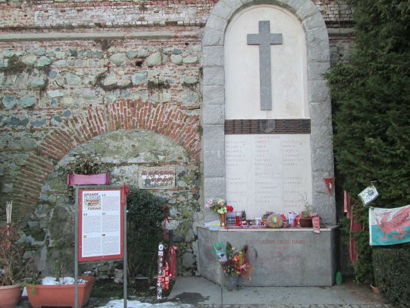 Every year, supporters of Torino come to the basilica to remember the 18 players and management staff who perished in the crash.