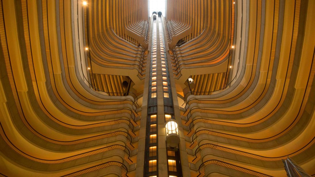 The Marriott Marquis hotel in downtown Atlanta stood in for a training center in "Catching Fire."