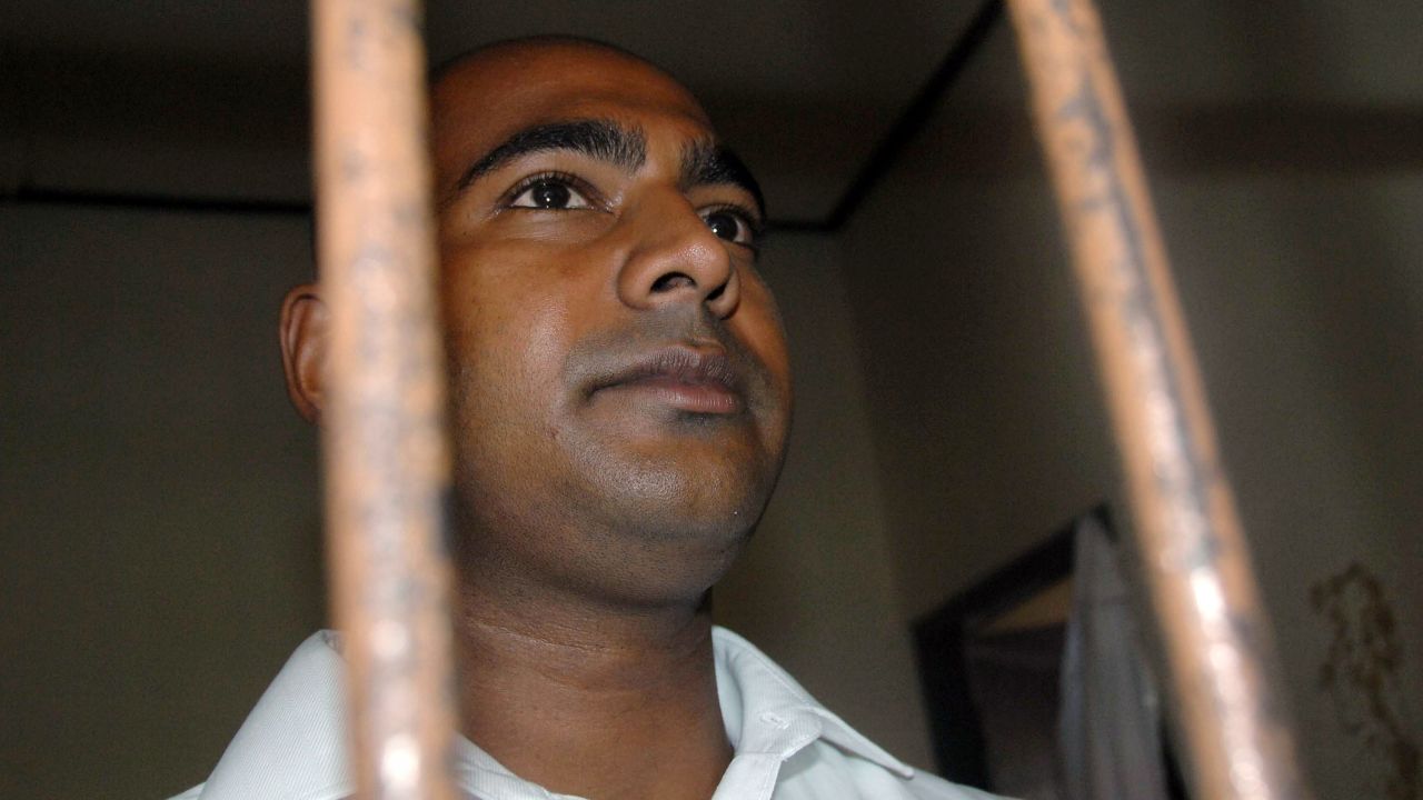 Myuran Sukumaran seen inside a holding on September 21, 2010. 
