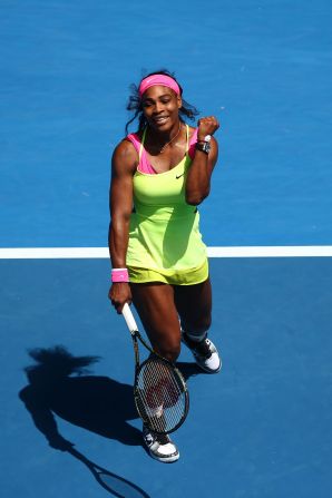 Serena Williams put in her best performance of the tournament, defeating 2014 finalist Dominika Cibulkova 6-2 6-2 to reach the semifinals. 
