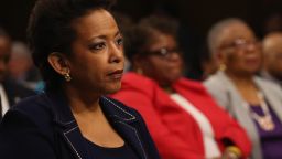 WASHINGTON, DC - JANUARY 28: U.S. Attorney for the Eastern District of New York Loretta Lynch listens to her introduction during her confirmation hearing before Senate Judiciary Committee January 28, 2015 on Capitol Hill in Washington, DC. If confirmed by the full Senate Ms. Lynch will succeed Eric Holder as the next U.S. Attorney General.