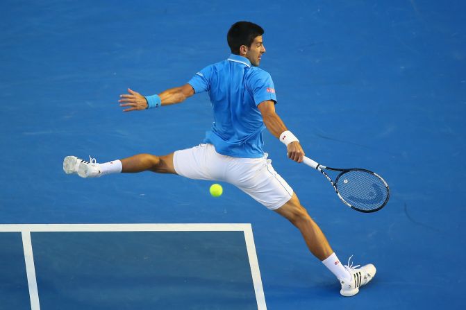Djokovic was at his athletic best returning the Raonic serve. And he didn't face a break point.