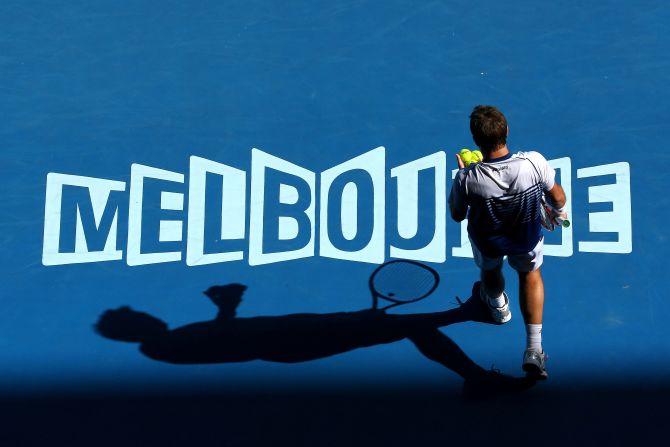 The defending champion, Stan Wawrinka, is Djokovic's next opponent.