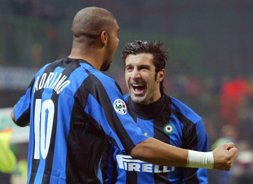 In 2005, Figo moved to Italy to join Inter Milan, winning four successive Serie A titles, one Italian Cup and three Italian Super Cups before retiring in 2009.