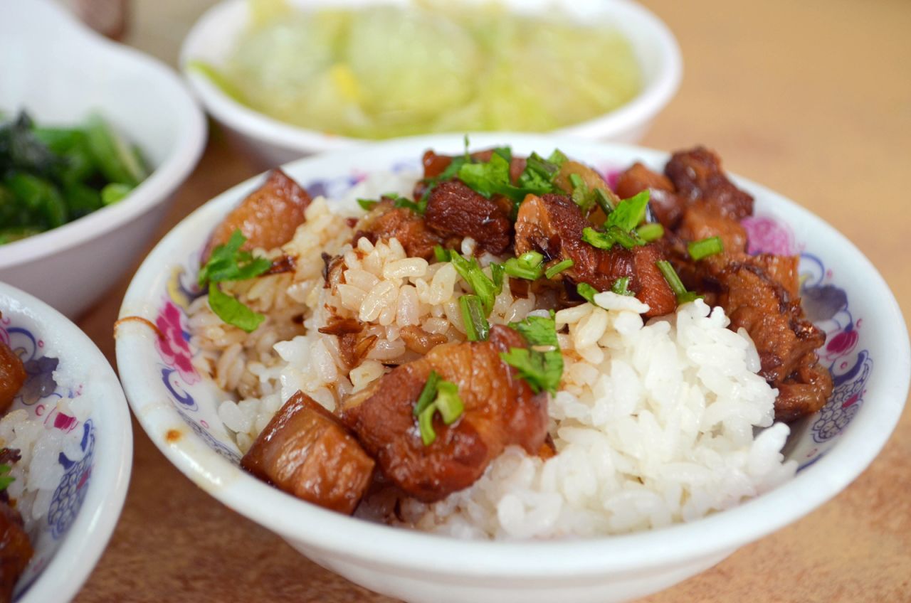 Heaven in a bowl? Melt-in-the-mouth diced pork over rice is a great comfort food in winter.