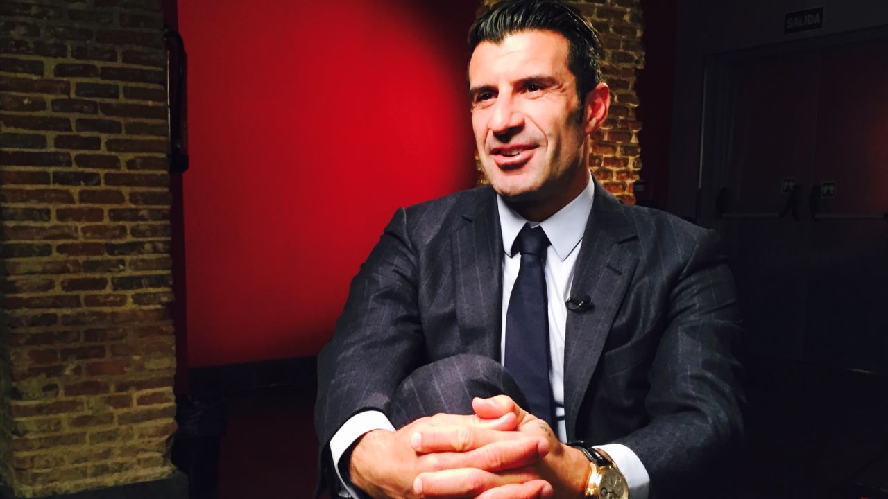 Luis Figo revealed his candidacy exclusively through CNN in January.