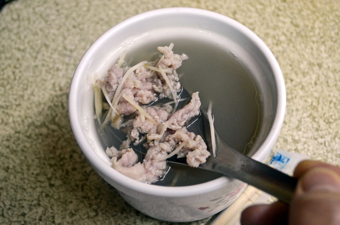 Snake soup, Hong Kong's winter warmer.