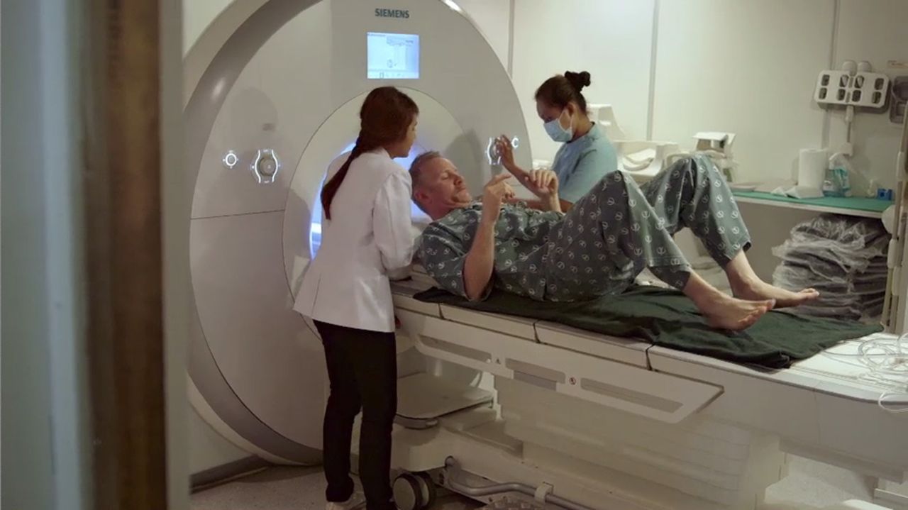 Morgan Spurlock prepares for an MRI at Bumrungrad Hospital in Bangkok, Thailand, for CNN's "Inside Man."