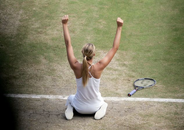 And Sharapova opened her grand slam account against Williams at Wimbledon in 2004. 