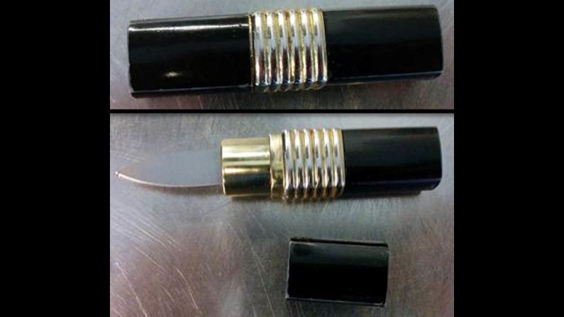A lipstick knife was discovered in a carry-on bag at Milwaukee in January.