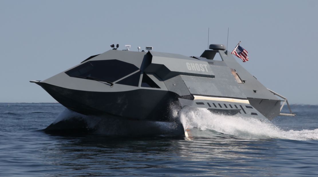 "Ghost" is a prototype marine craft designed and developed by Juliet Marine Systems. The vessel cost $15 million to develop and can achieve speeds in excess of 50 knots (57 mph).